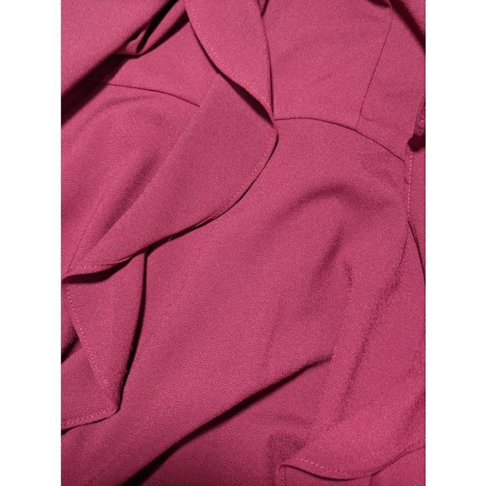 Mittoshop Ruffle Maroon Dress - Picture 13 of 16